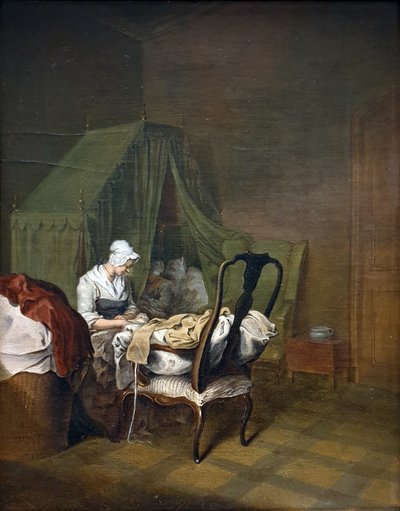 French : Le dortoir de Childbed - Daniel Nikolaus Chodowiecki