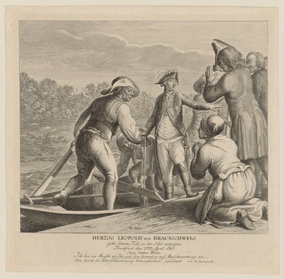 Le duc Léopold de Brunswick va trouver la mort dans l