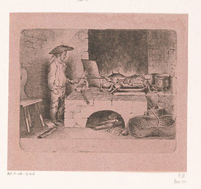 Garçon près de la broche - Daniel Nikolaus Chodowiecki