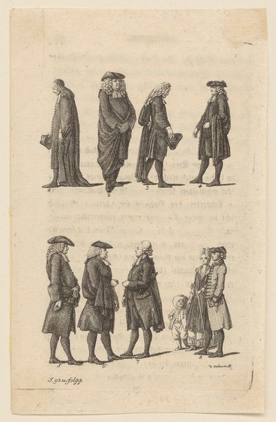 Costume des prédicateurs berlinois - Daniel Nikolaus Chodowiecki
