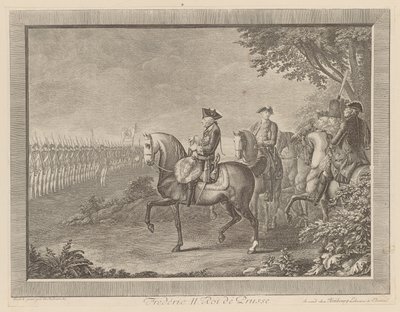 Le roi Frédéric II de Prusse, parade de la garde à Potsdam - Daniel Nikolaus Chodowiecki