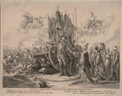 Prince Alexandre Mikhaïlovitch Golitsyne au siège de la forteresse de Khotyn, 1769 - Daniel Nikolaus Chodowiecki