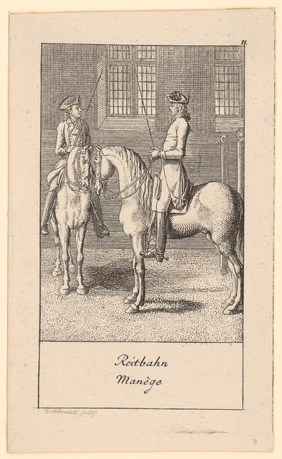 Manège - Daniel Nikolaus Chodowiecki