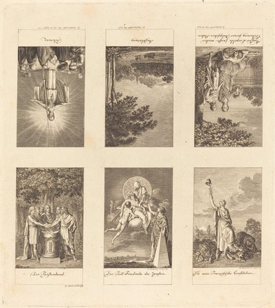 Six grands événements de 1780-1790 - Daniel Nikolaus Chodowiecki