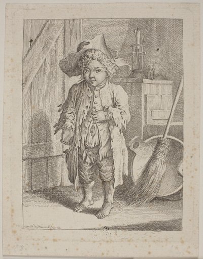 Le garçon mendiant à la porte - Daniel Nikolaus Chodowiecki