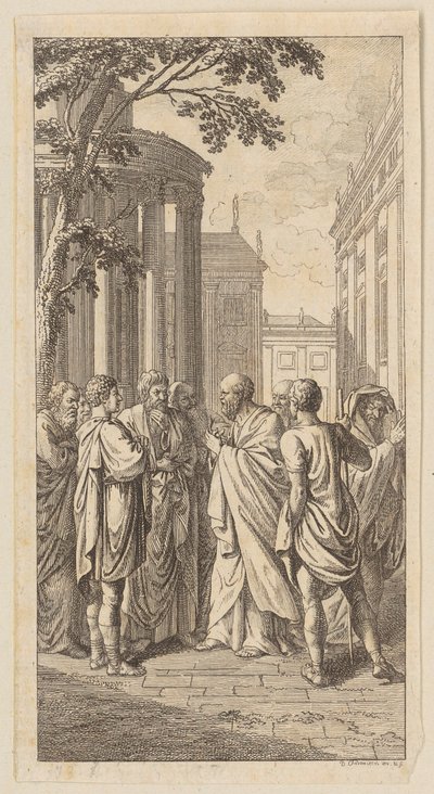 Gravure de frontispice pour la « Philosophie pratique » de Basedow - Daniel Nikolaus Chodowiecki