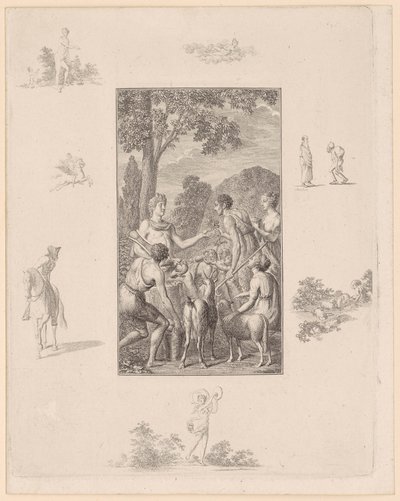 Gravure sur cuivre illustrant l