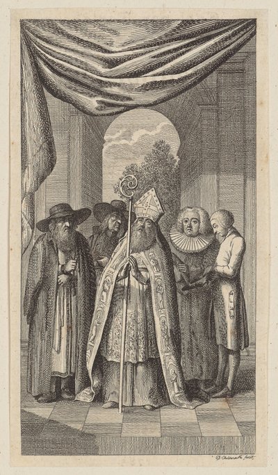 Gravure de titre pour le «Carl von Carlsberg» de Salzmann, quatrième partie - Daniel Nikolaus Chodowiecki