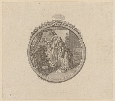 Vignette de titre pour le roman de chevalerie « Palmerin von Oliva » - Daniel Nikolaus Chodowiecki