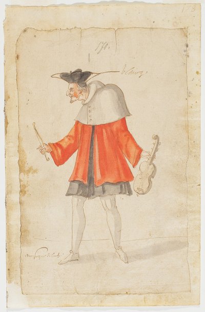 Un musicien du Ballet du Sérieux et du Grotesque, 1627 - Daniel Rabel