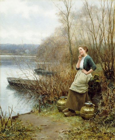 Une belle pensée - Daniel Ridgway Knight