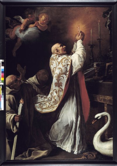 Saint Hugues célébrant le Saint Sacrifice de la Messe - Daniel Seiter