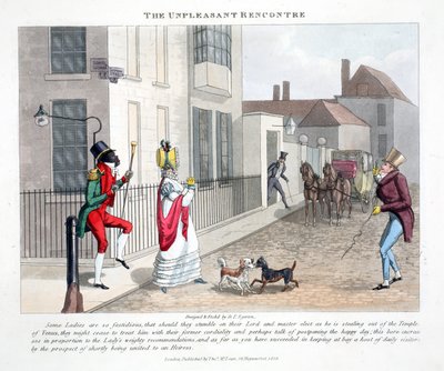 La rencontre désagréable, illustration de 