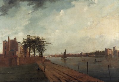 Palais de Lambeth depuis Millbank, 1808 - Daniel Turner