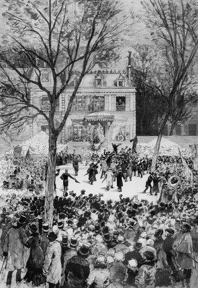 Célébration du 80e anniversaire de la naissance de Victor Hugo (1802-85) de 