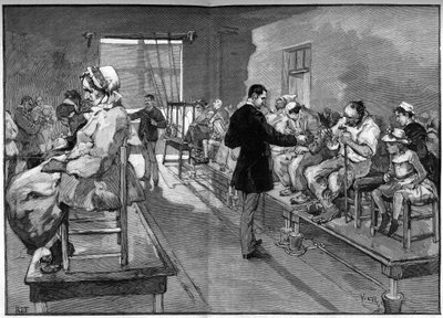Électrothérapie de la Salpêtrière, ici les bains électriques et l