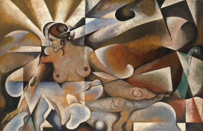Femme Cubiste, par Baranov-Rossine, Vladimir Davidovich - Daniel Vladimir Baranoff Rossine