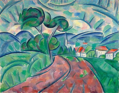 La route au village, vers 1908-1912 - Daniel Vladimir Baranoff Rossine
