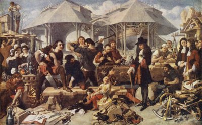 Pierre le Grand au chantier naval de Deptford, Londres - Daniel after Maclise