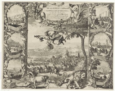 Victoires du roi Guillaume III en Irlande (moitié supérieure), 1690 - Daniel de Lafeuille