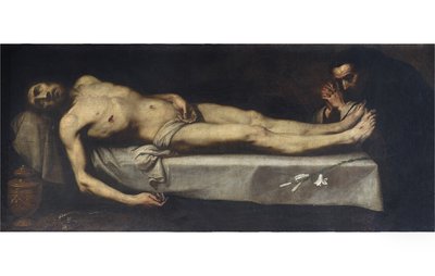 Le Christ mort et Saint Dominique de Guzmán, 1623 - Daniele Crespi