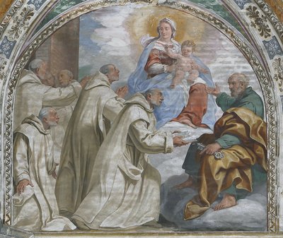 Madonna et enfant approuvant l