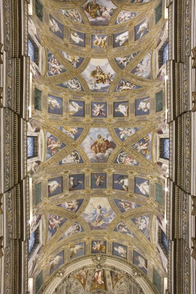 Voûte de la nef centrale, Église de S. Maria Assunta - Daniele Crespi