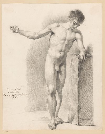 Homme nu debout, vu de face (1er prix 1818) - Daniël Batavus Voorman