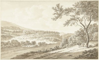 Vue de Palestrina depuis la Villa Adriana - Daniël Dupré