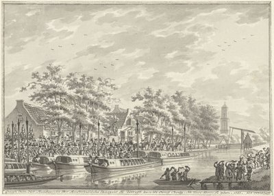 Arrivée des Amstellodamois à Utrecht, 1787 - Daniël Kerkhoff