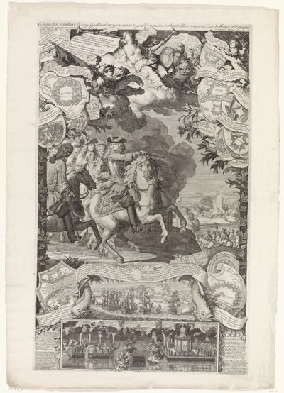 Victoire des alliés sur les Français et les Espagnols, 1702 - Daniël Marot (I)