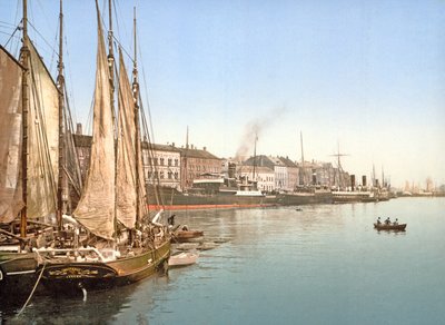 Vue de Havnegade, Copenhague, pub. 1900 - Danish Photographer