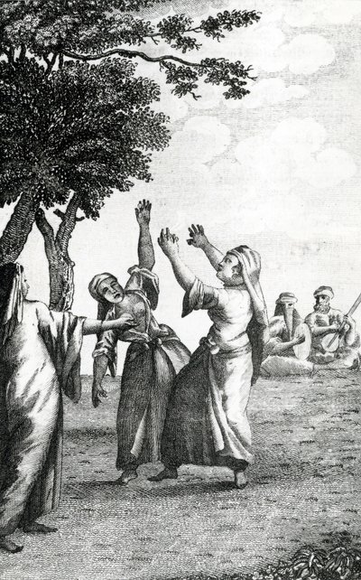 Danseuses en Égypte, tiré des Voyages de Niebuhr à travers l
