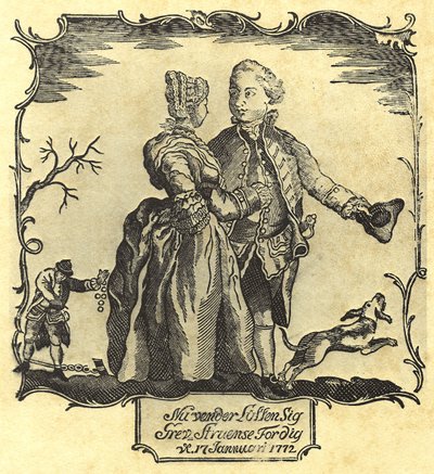 La chance tourne pour vous, comte Struensee! 1772 - Danish School