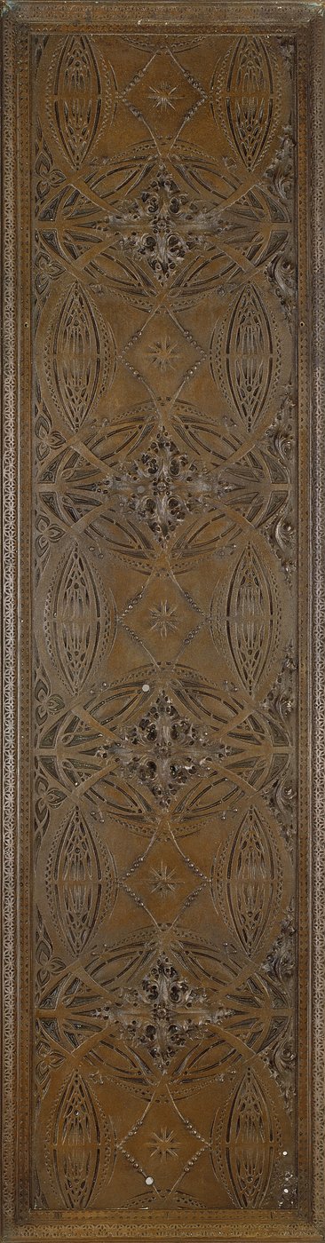 Frise avec motifs botaniques stylisés et bordure foliacée classique, vers 1893 - Dankmar and Sullivan Louis Adler