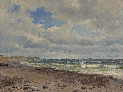 Une Plage avec des Dunes. La Côte Ouest du Jutland - Dankvart Dreyer