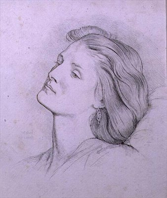 Tête de Fanny Cornforth - Dante Gabriel Charles Rossetti
