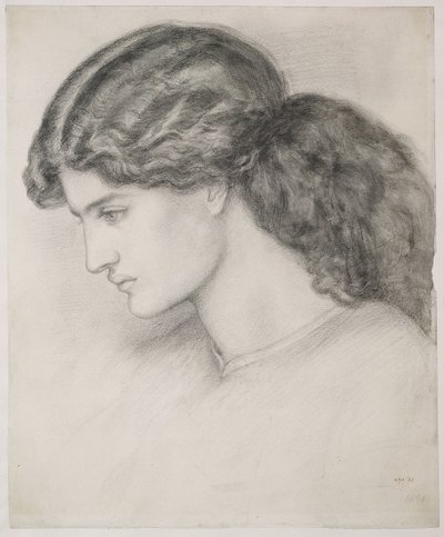Tête de femme, 1861 - Dante Gabriel Charles Rossetti
