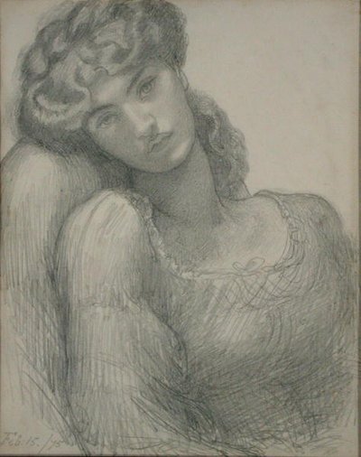 Mme Morris (1839-1914) - Dante Gabriel Charles Rossetti