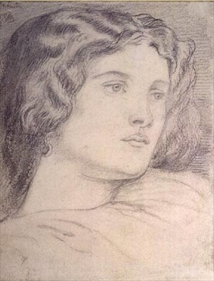 Tête de Portrait de Fanny Cornforth, c.1862-5 - Dante Gabriel Charles Rossetti
