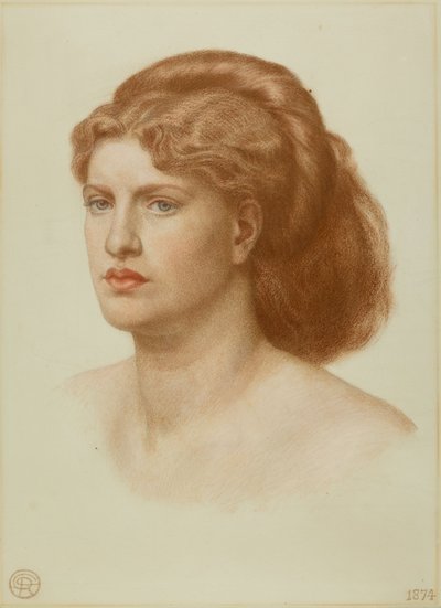 Portrait de Fanny Cornforth, Tête et Épaules, 1874 - Dante Gabriel Charles Rossetti