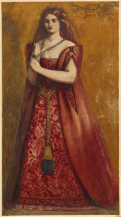 Habillé de rouge - Dante Gabriel Charles Rossetti
