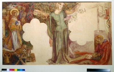 Vision de Sir Lancelot, étude pour la fresque de l