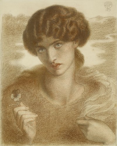 Étude pour "Water Willow", 1871 - Dante Gabriel Charles Rossetti