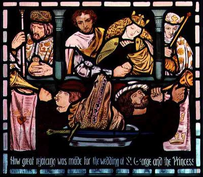 Le Mariage de Saint Georges et la Princesse, 19ème siècle - Dante Gabriel Charles Rossetti
