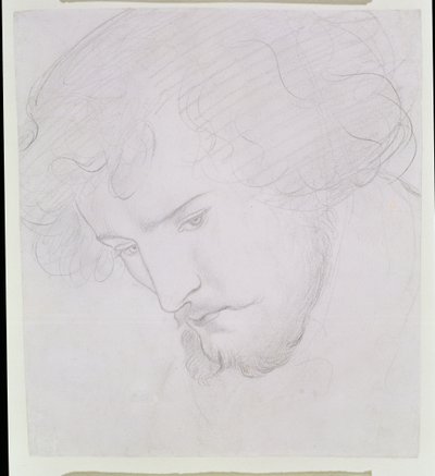 La semence de David - Étude pour David, 1859-1862 - Dante Gabriel Charles Rossetti