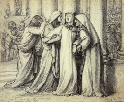 La Vierge Marie réconfortée, 1891 - Dante Gabriel Charles Rossetti