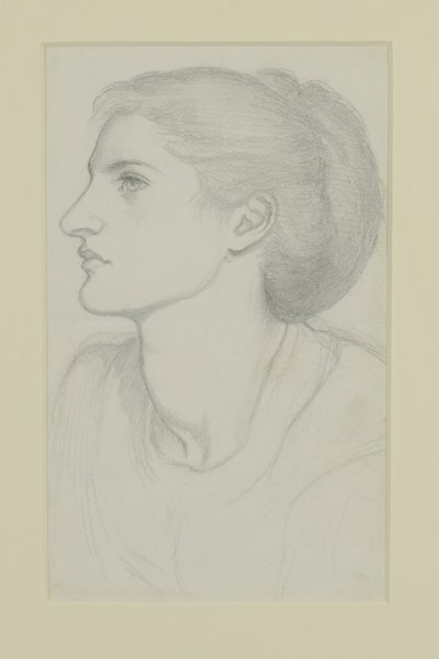 Tête de femme - Dante Gabriel Charles Rossetti