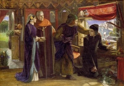 Dante dessinant un ange à l