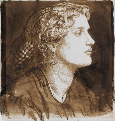 Portrait de Fanny Cornforth - Dante Gabriel Rossetti